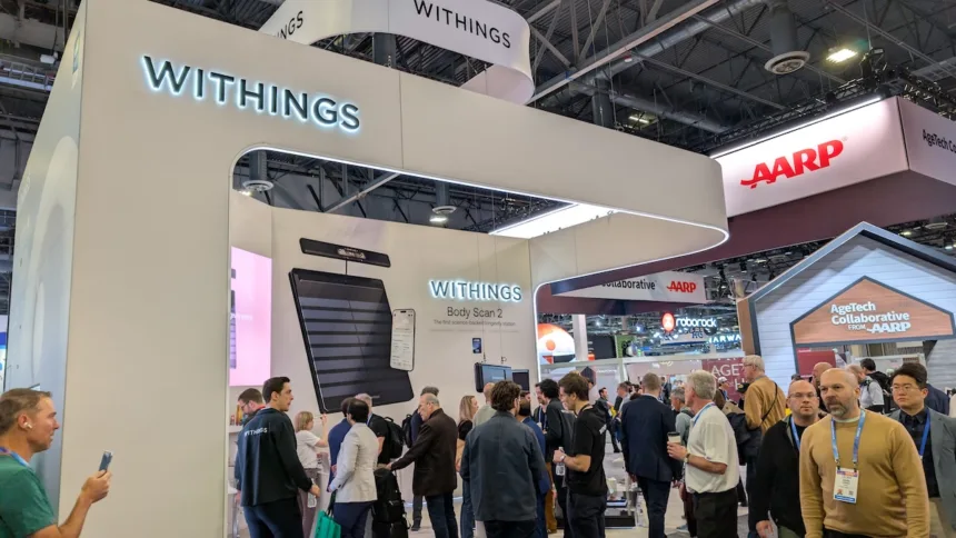 Kiosque de Withings au CES 2026 Photo Steeve Fortin